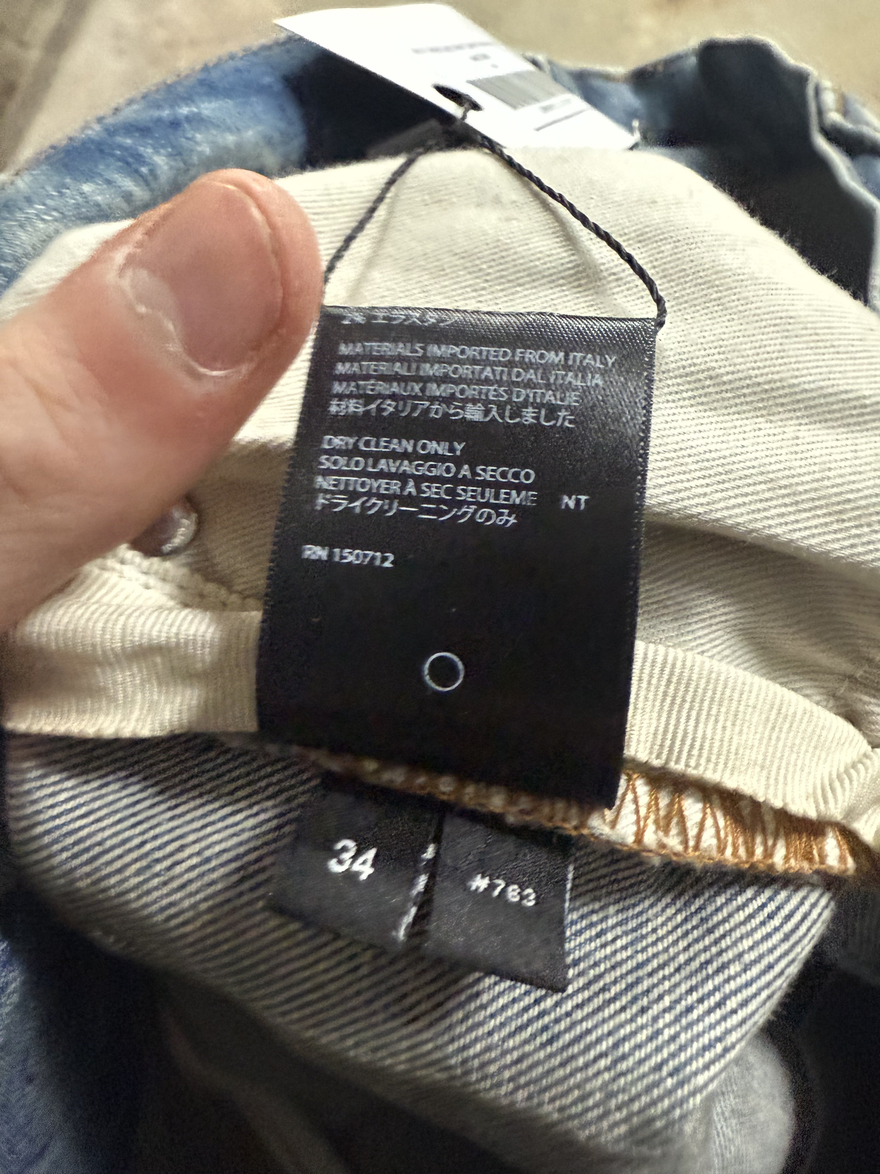 Amiri Jeans Light Wash Camo Patchwork Used 34