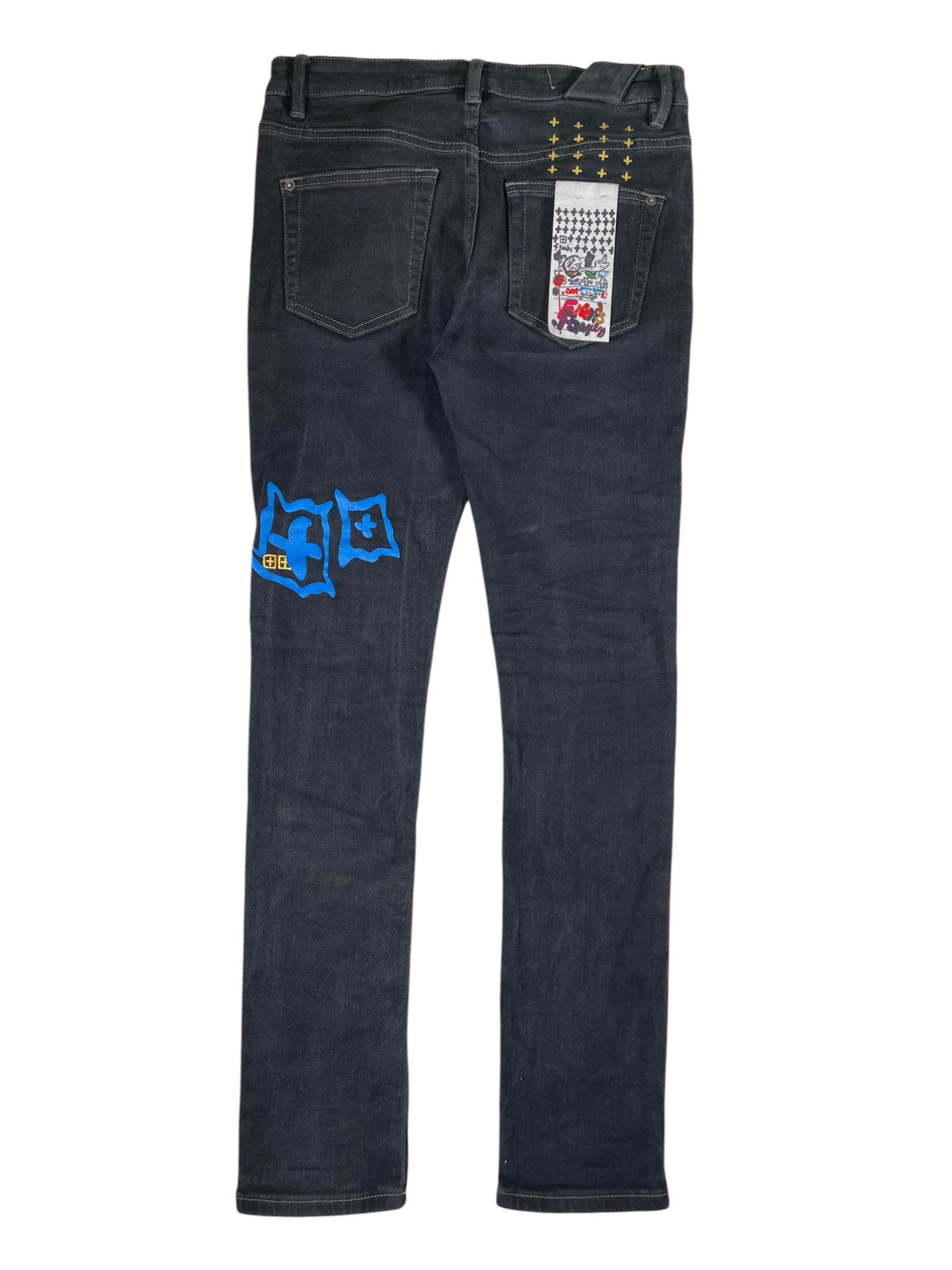 Ksubi White Logo Black Jeans