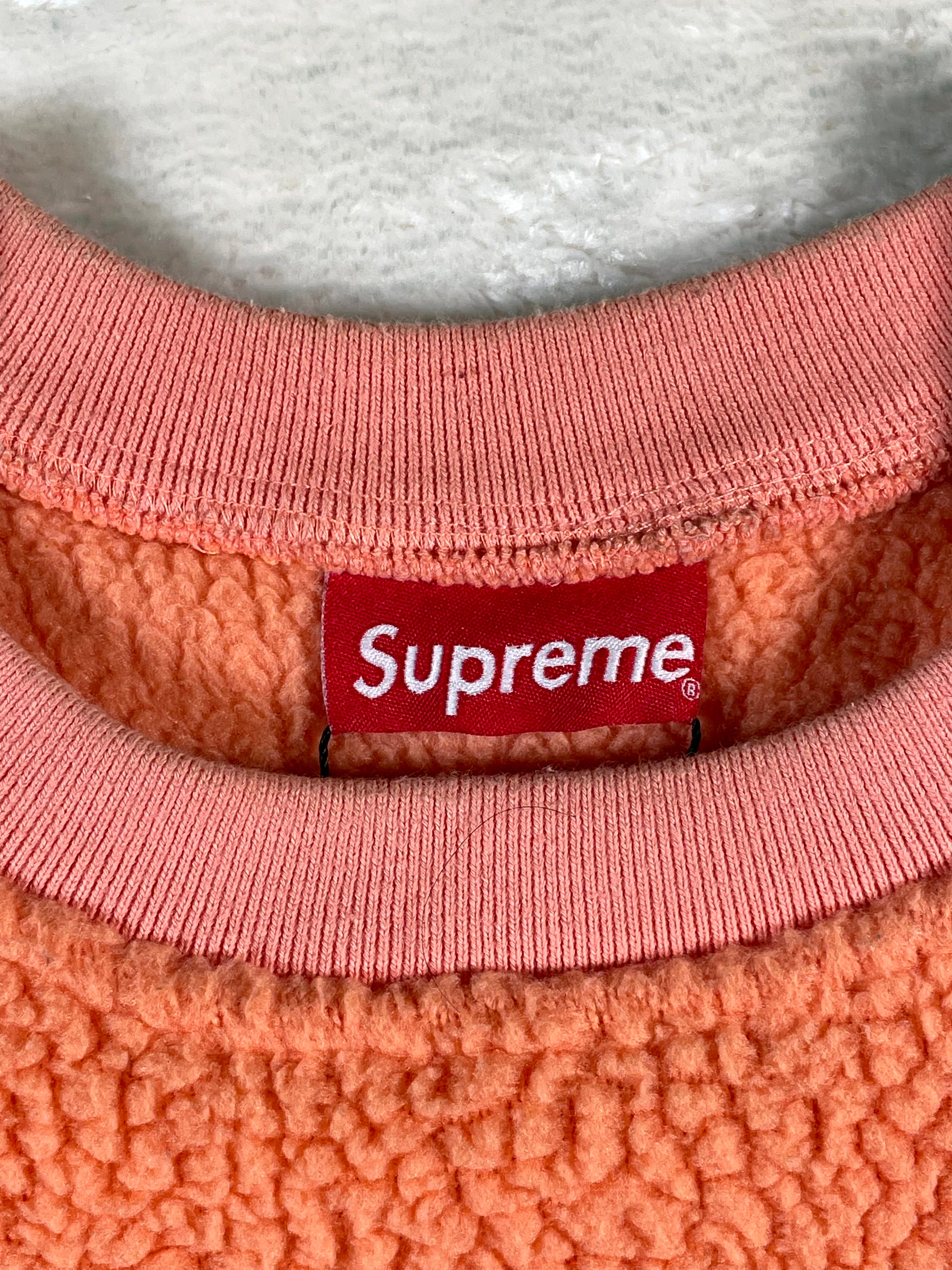 Supreme Fleece Crewneck Salmon Sweater