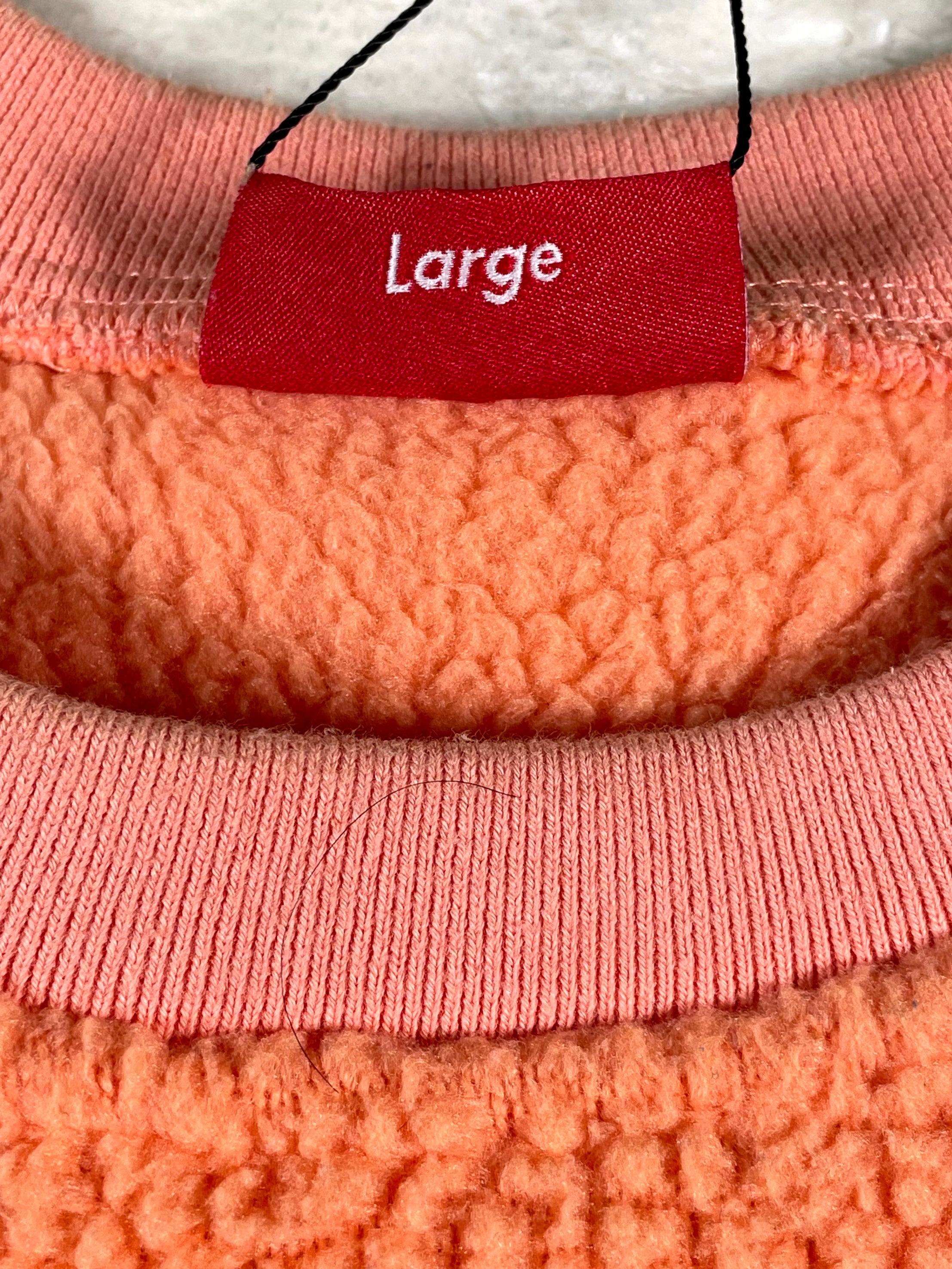 Supreme Fleece Crewneck Salmon Sweater