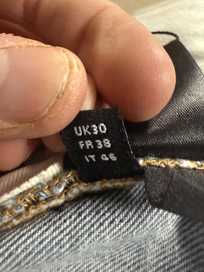Amiri Jeans Light Wash Easter Thrasher Used 30