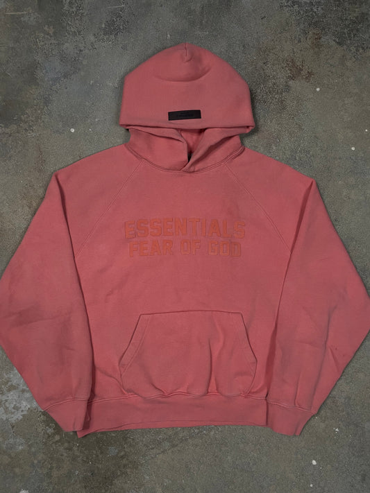 Essentials Hoodie Red Used Small