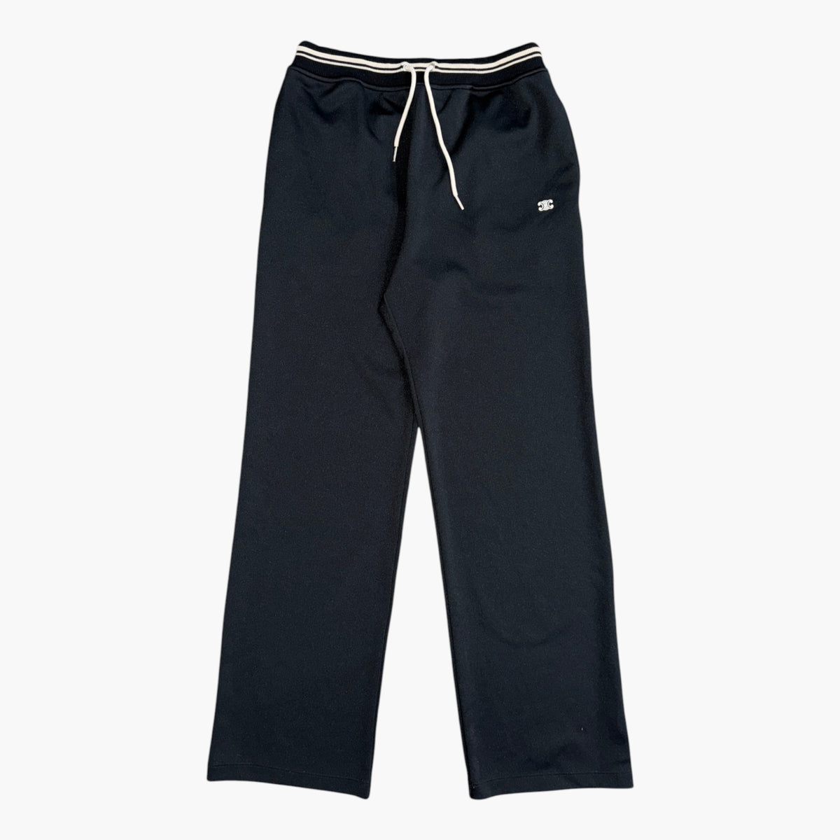 Celine Triomphe Logo Black & Cream Track Pants