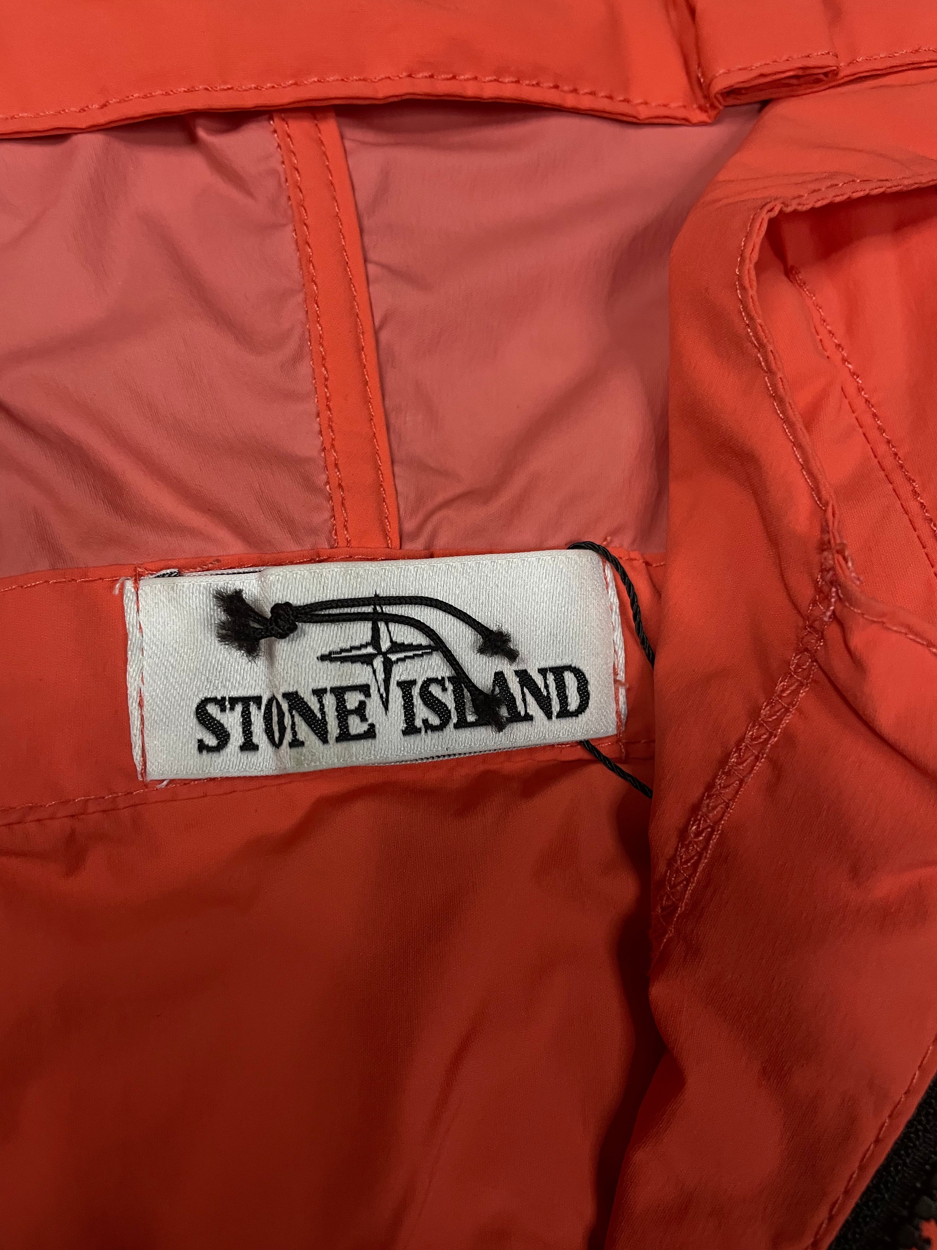 Stone Island Windbreaker Neon Orange Used Large