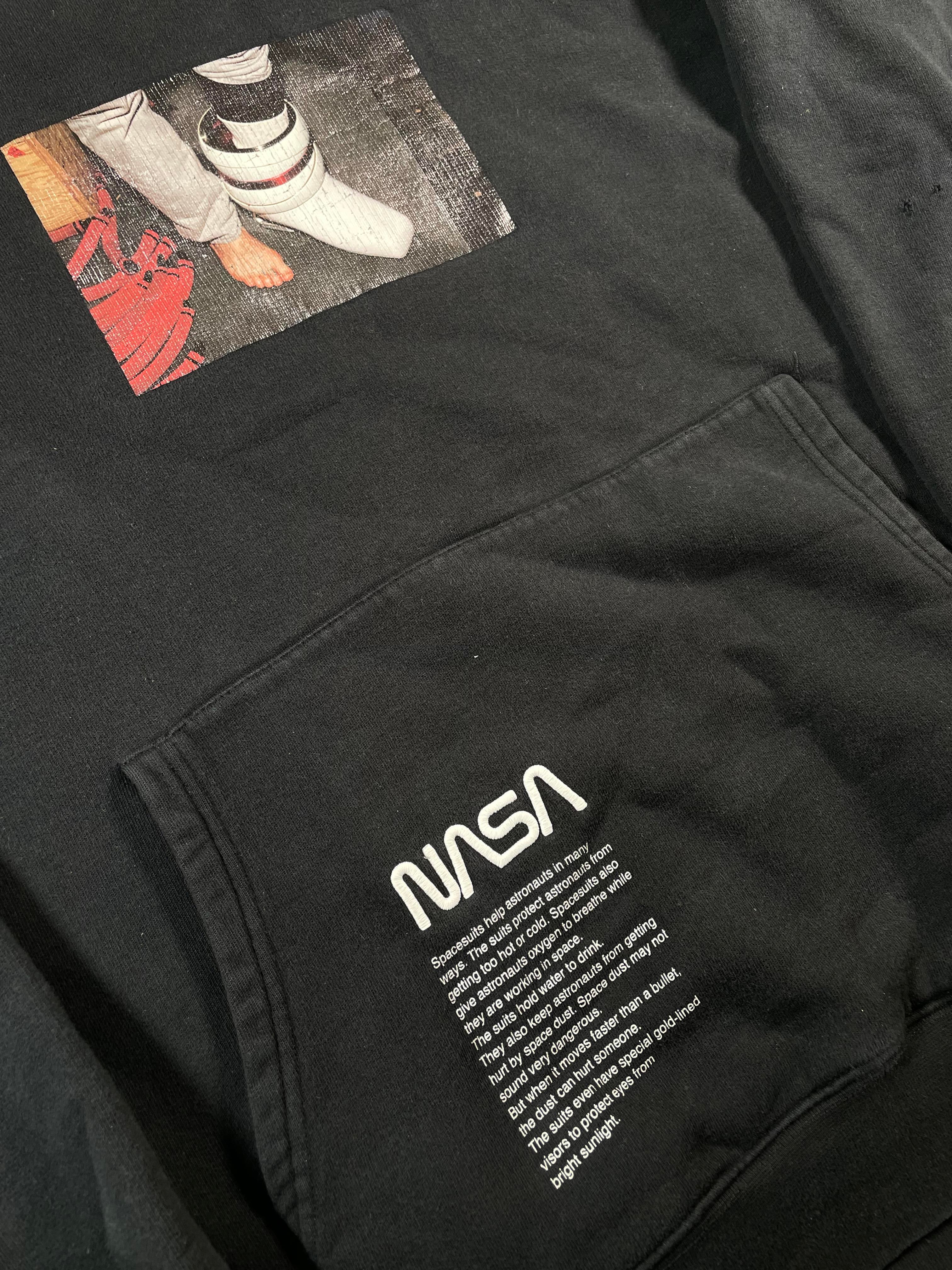 Heron Preston 'NASA Boot' Black Hoodie