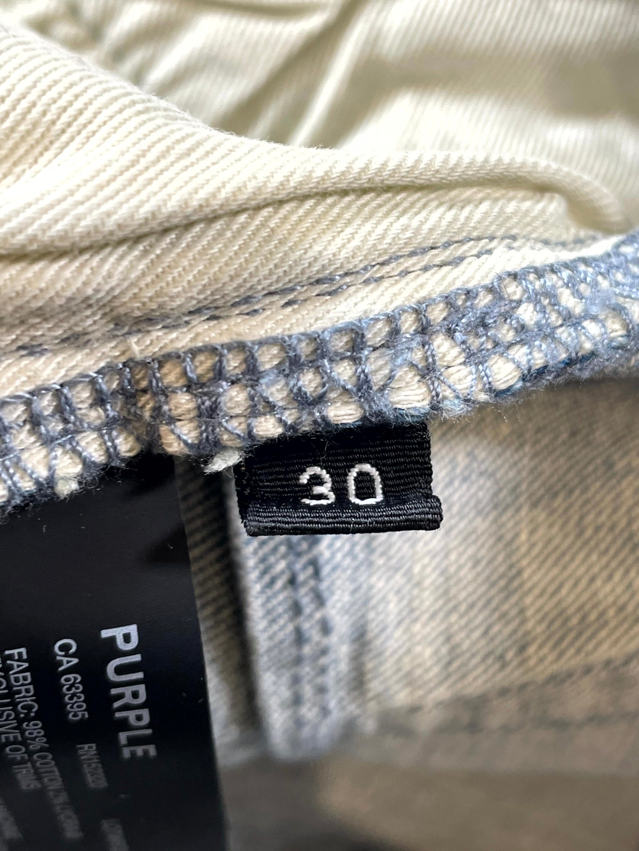 Purple Brand Stencil Light Wash & White Jeans