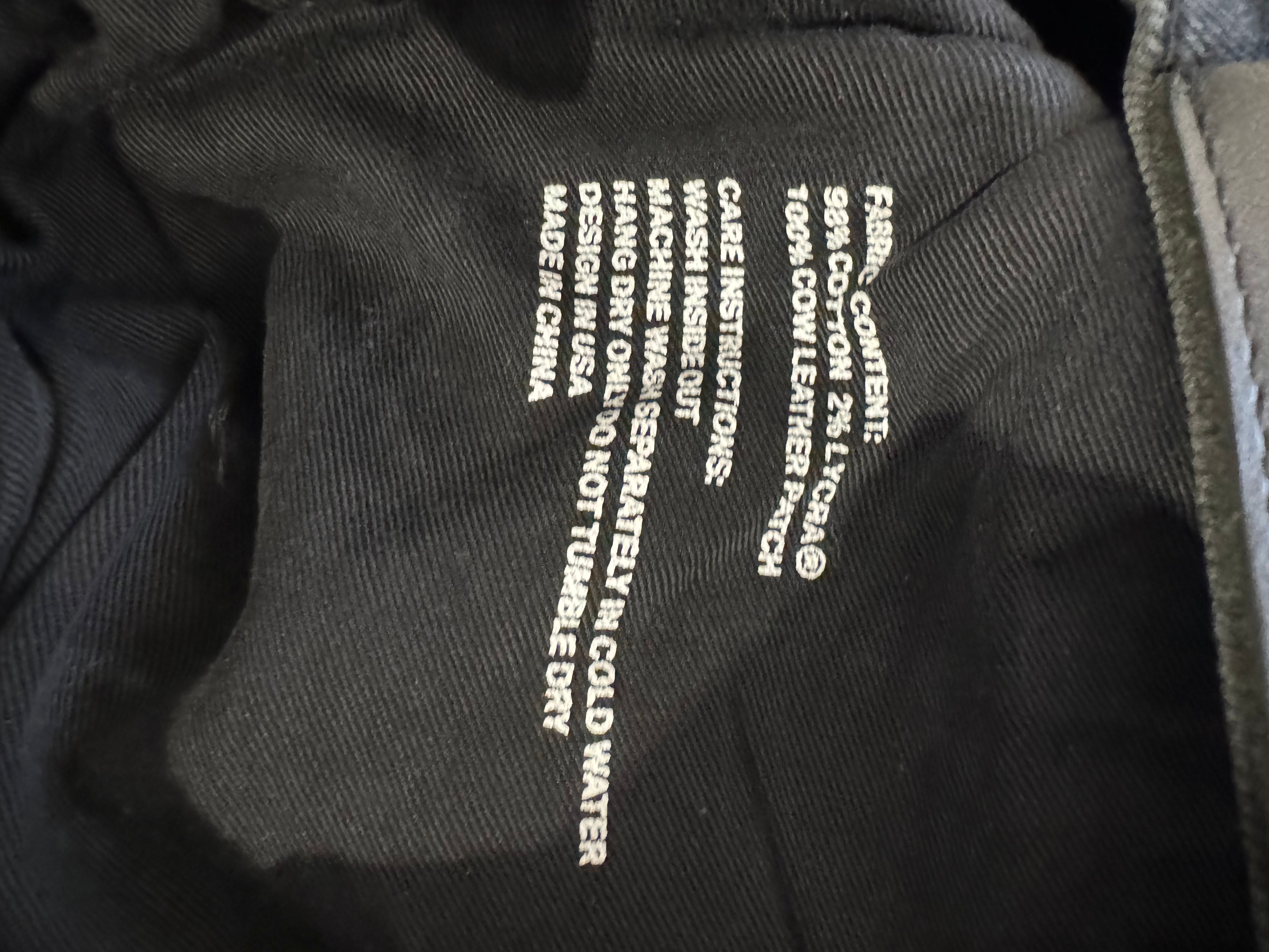 Purple Jeans Black Ripped Used 38