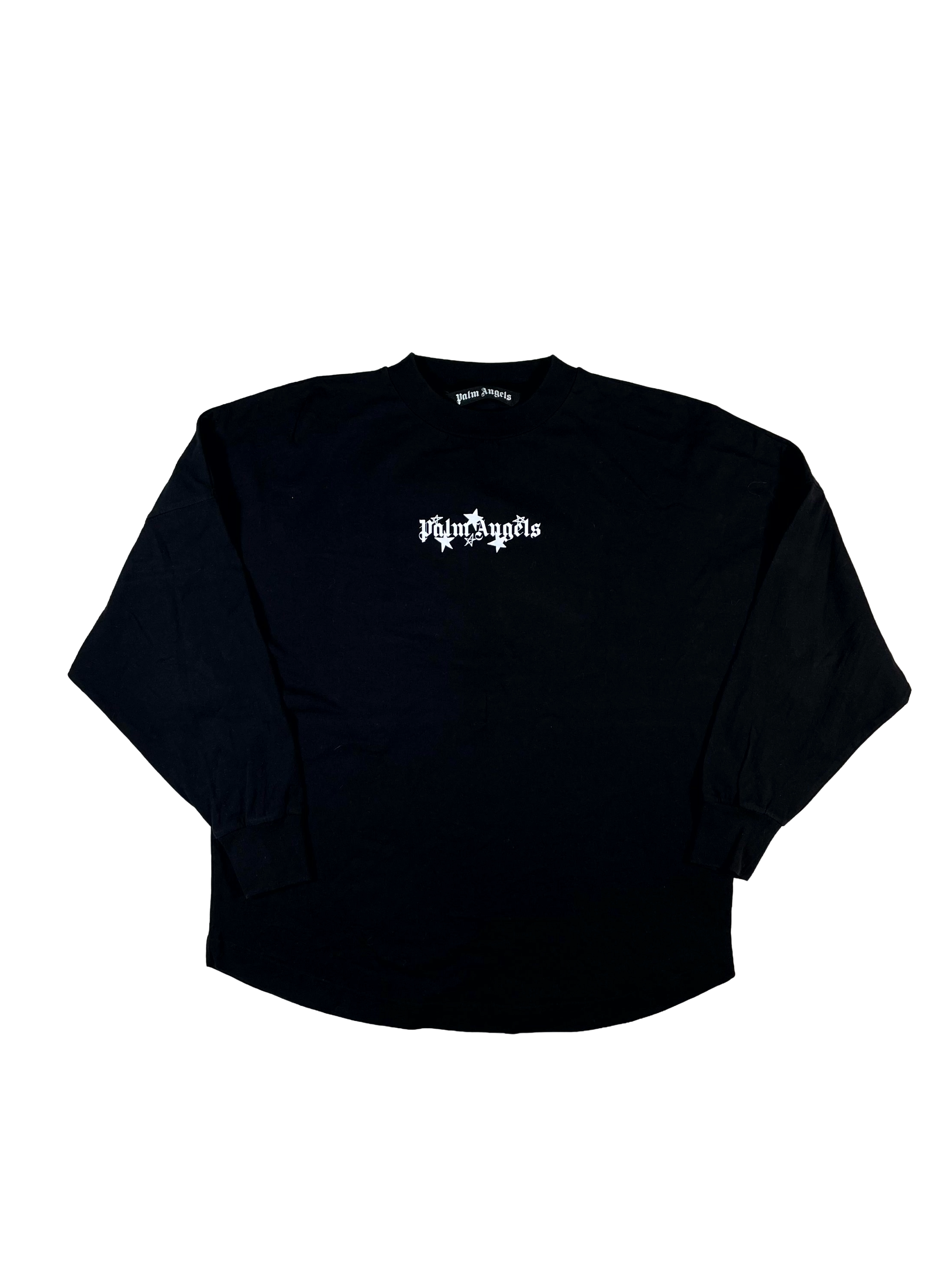 Palm Angels Star LS  Black T-Shirt