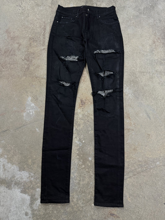 Amiri Thrasher Jeans Zebra Black Used 30