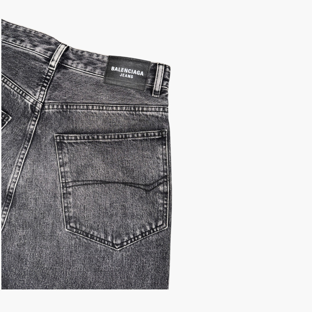 Balenciaga Baggy Black Wash Jeans