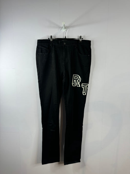 RTA Jeans Black Logo New With Tags 32