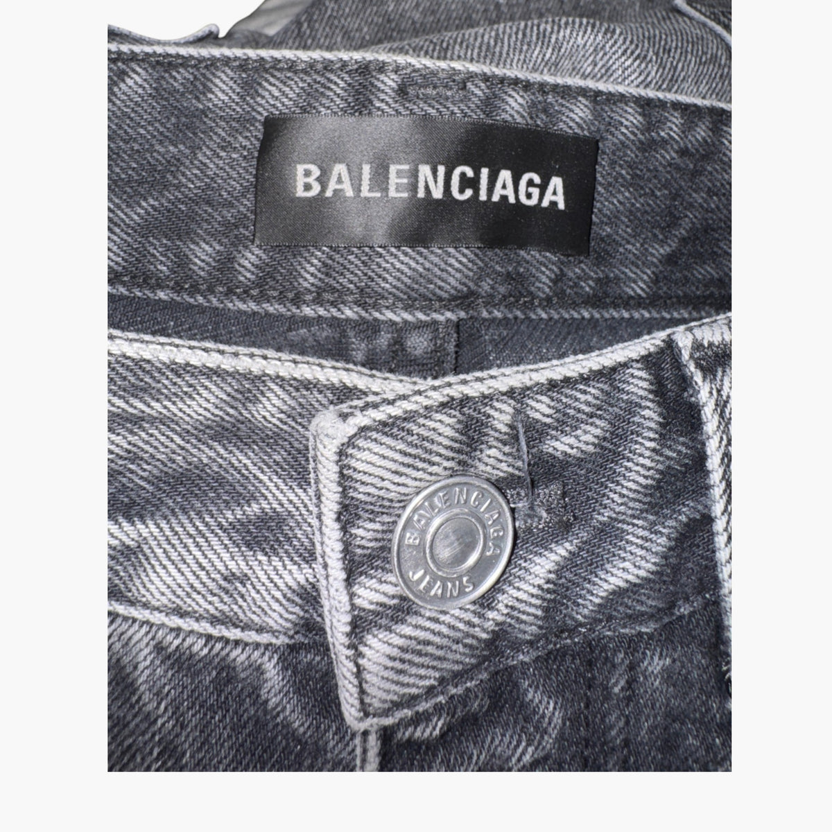 Balenciaga Baggy Black Wash Jeans