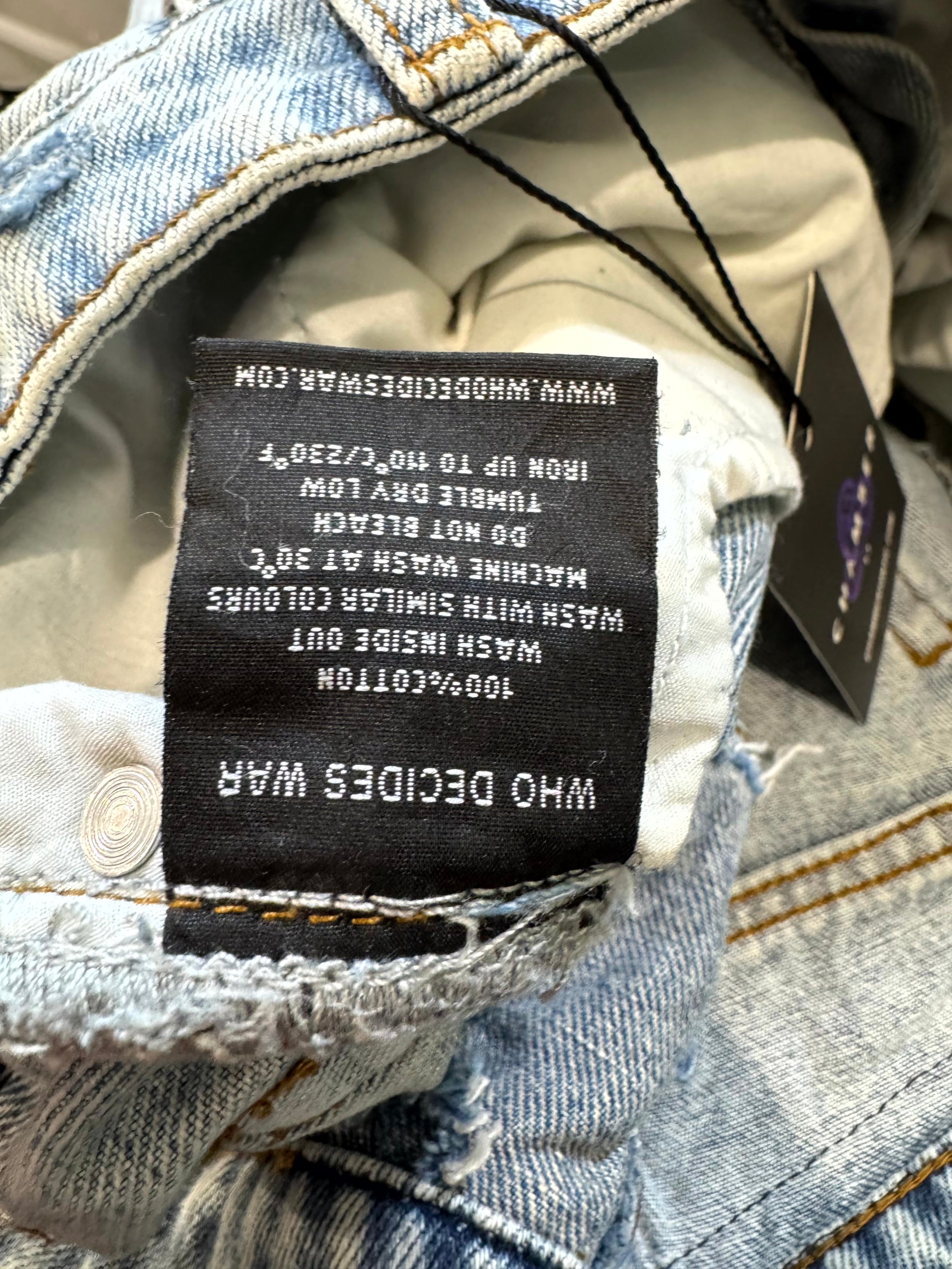 Who Decides War Rhinestone Flares Multicolor Jeans