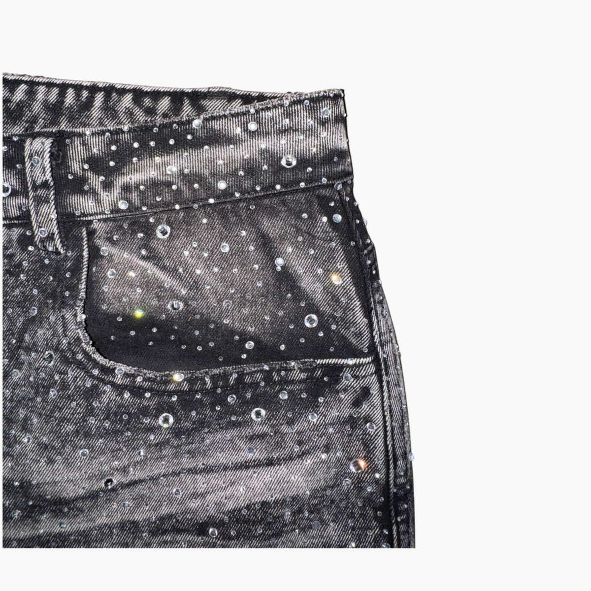 Vale Crystal Rain Black Wash Jeans