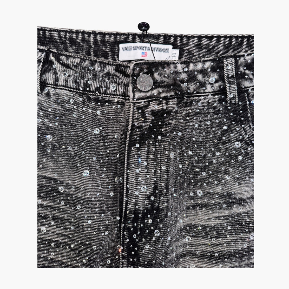 Vale Crystal Rain Black Wash Jeans
