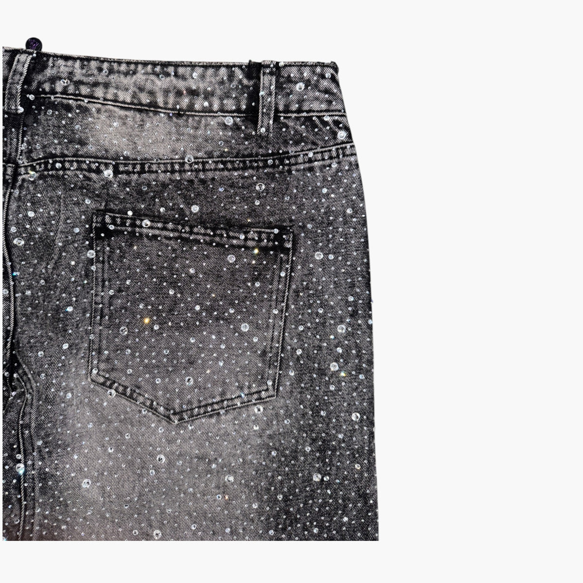 Vale Crystal Rain Black Wash Jeans