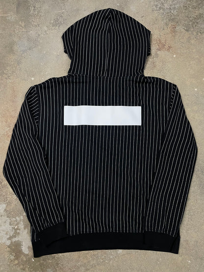 RTA Hoodie Black White Stripe Medium Used