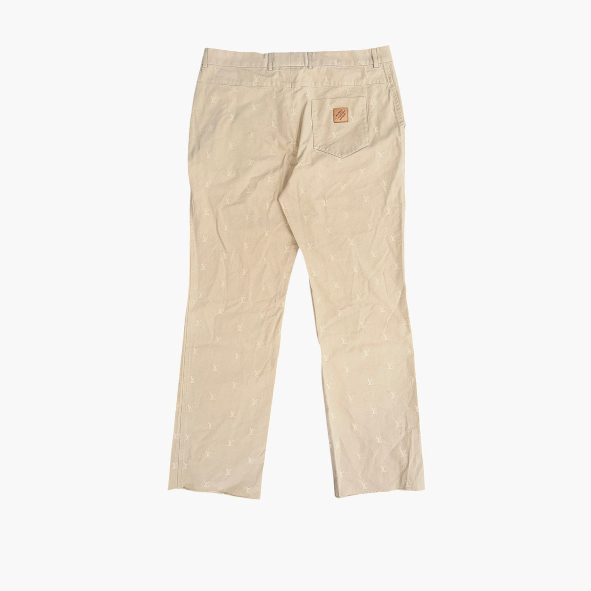 Louis Vuitton Monogram Beige Suit Pants