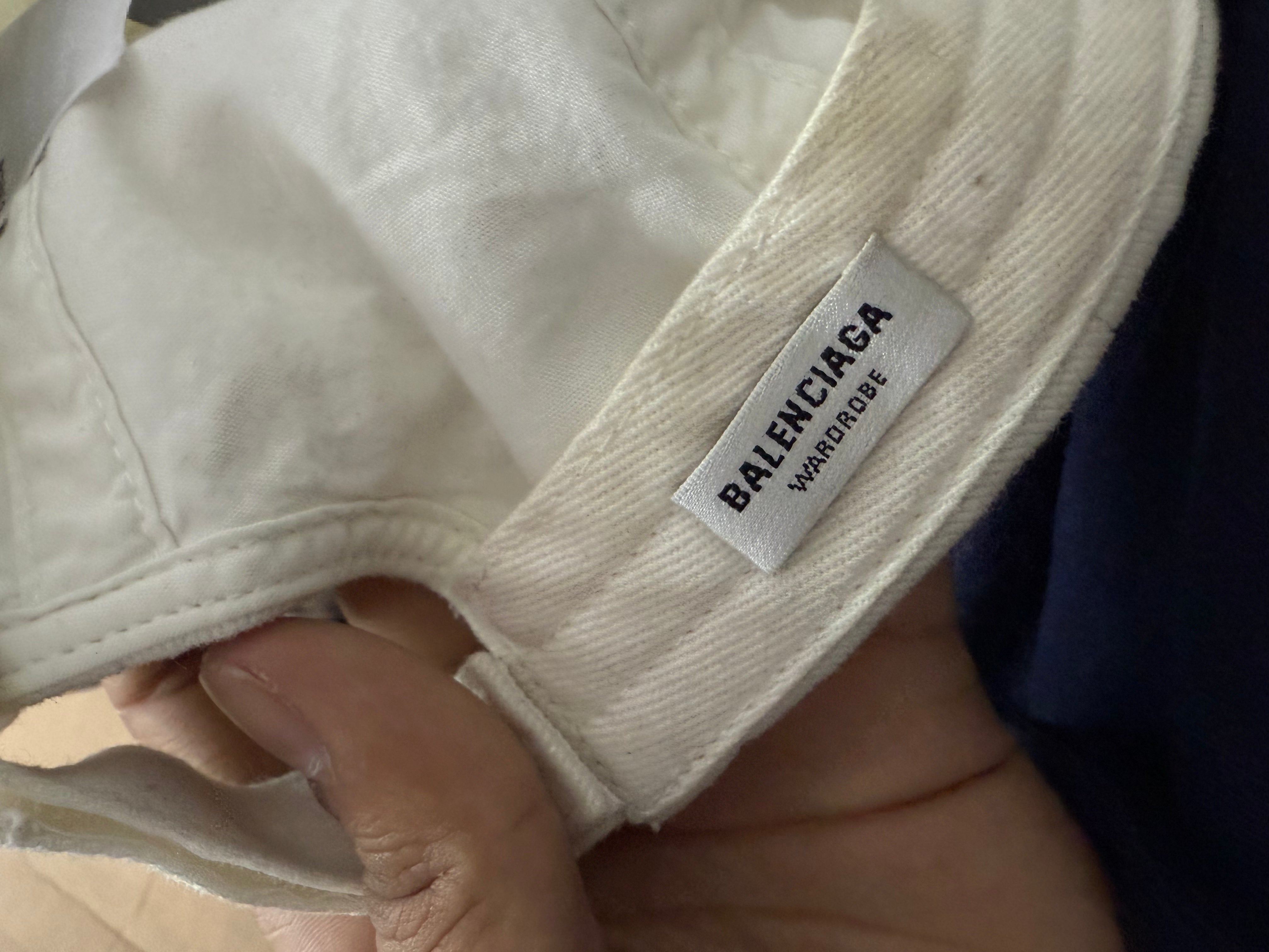 Balenciaga White Black Cap