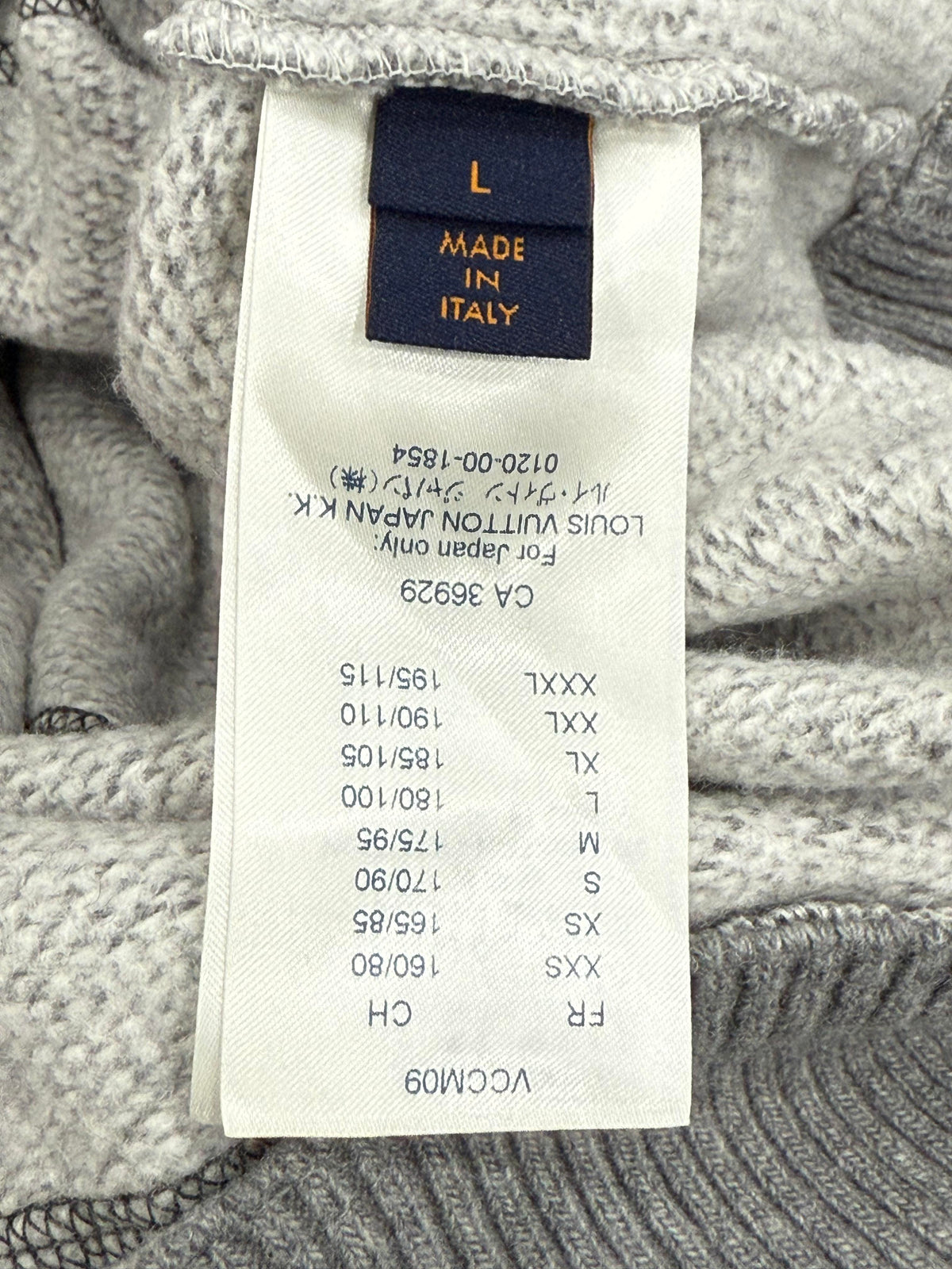Louis Vuitton x NBA Basketball Grey Zip Up Hoodie