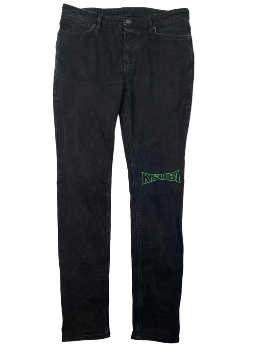 Ksubi Black & Green Jeans