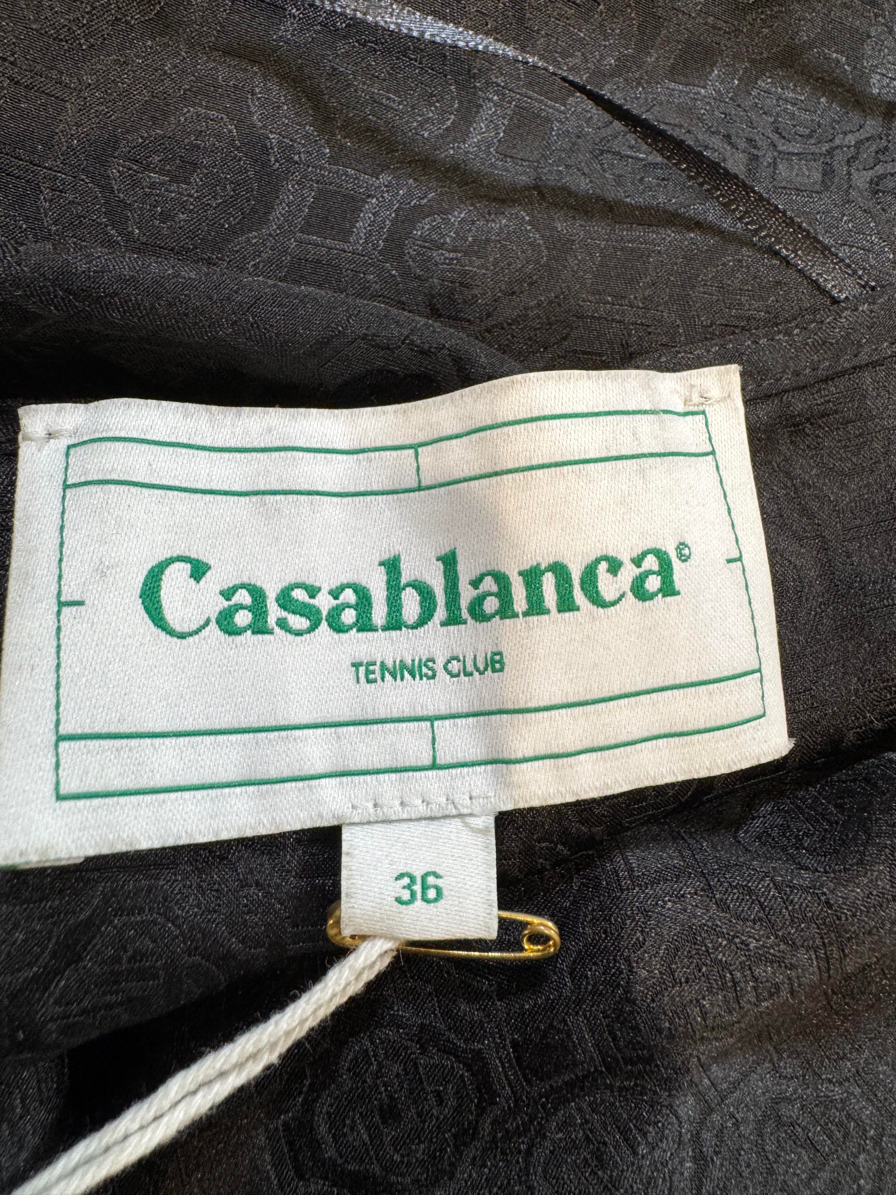 Casablanca Silk Dress Black