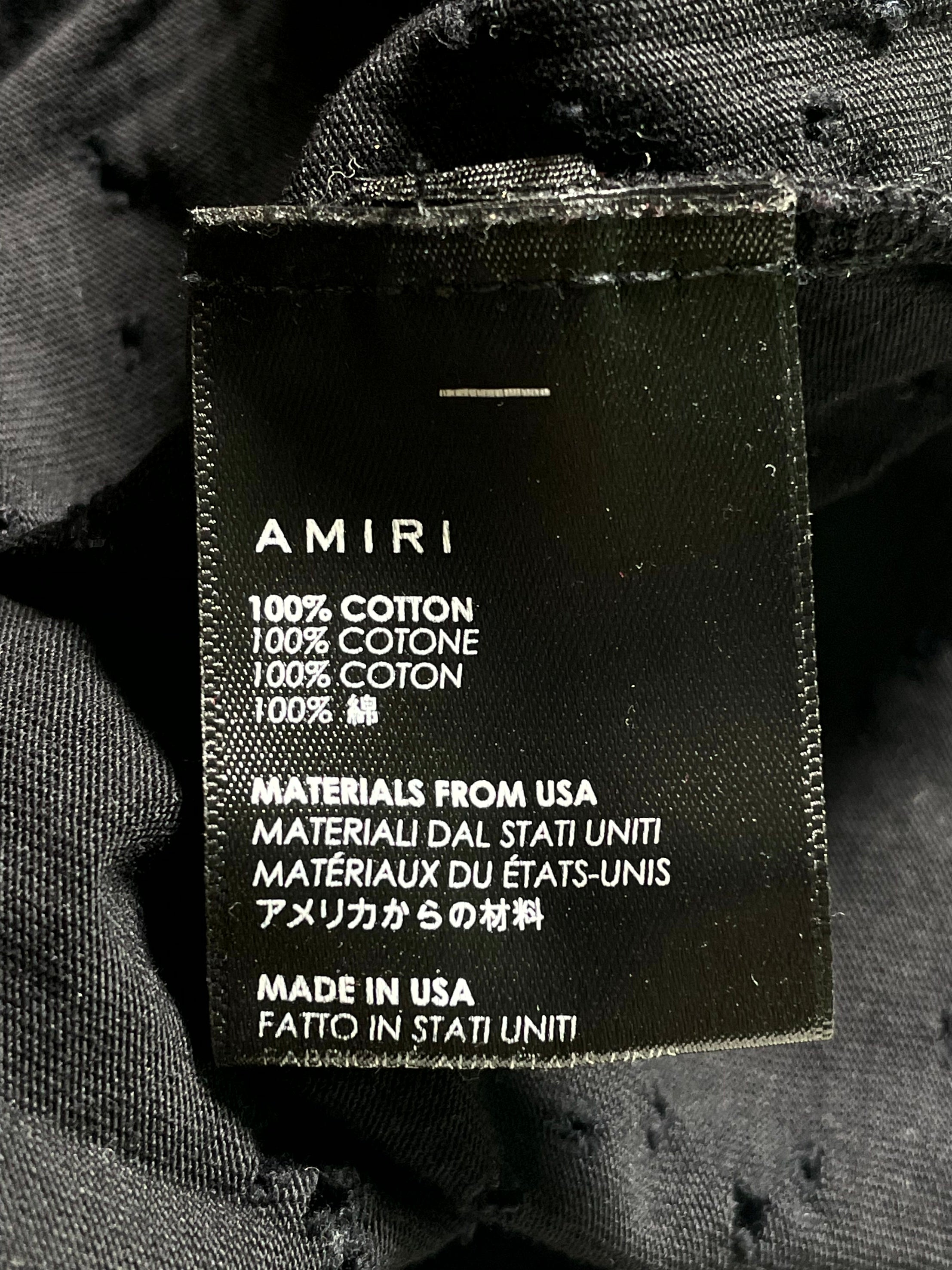 Amiri Shotgun Black Tee