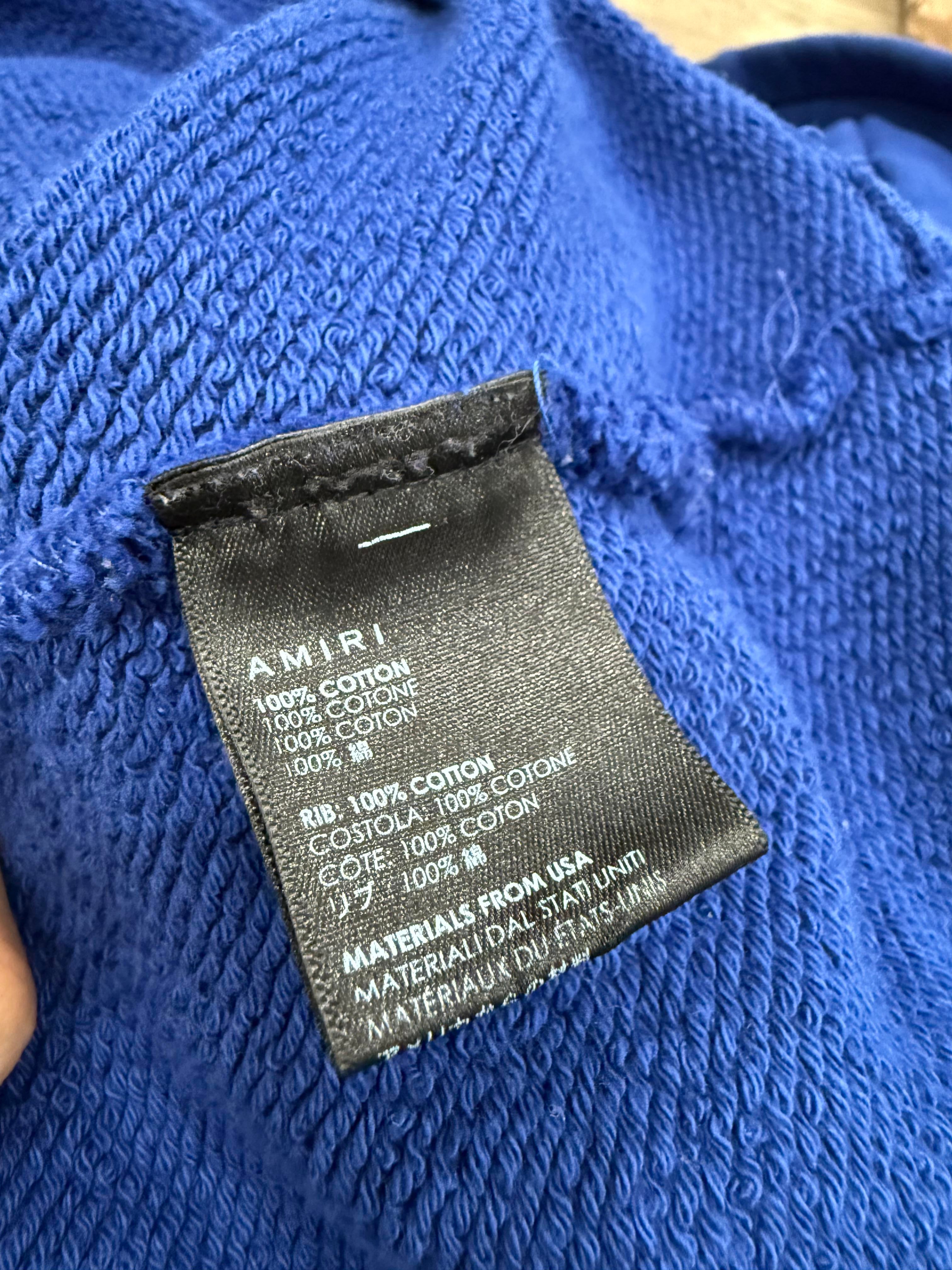 Amiri Bones Blue & Yellow Hoodie
