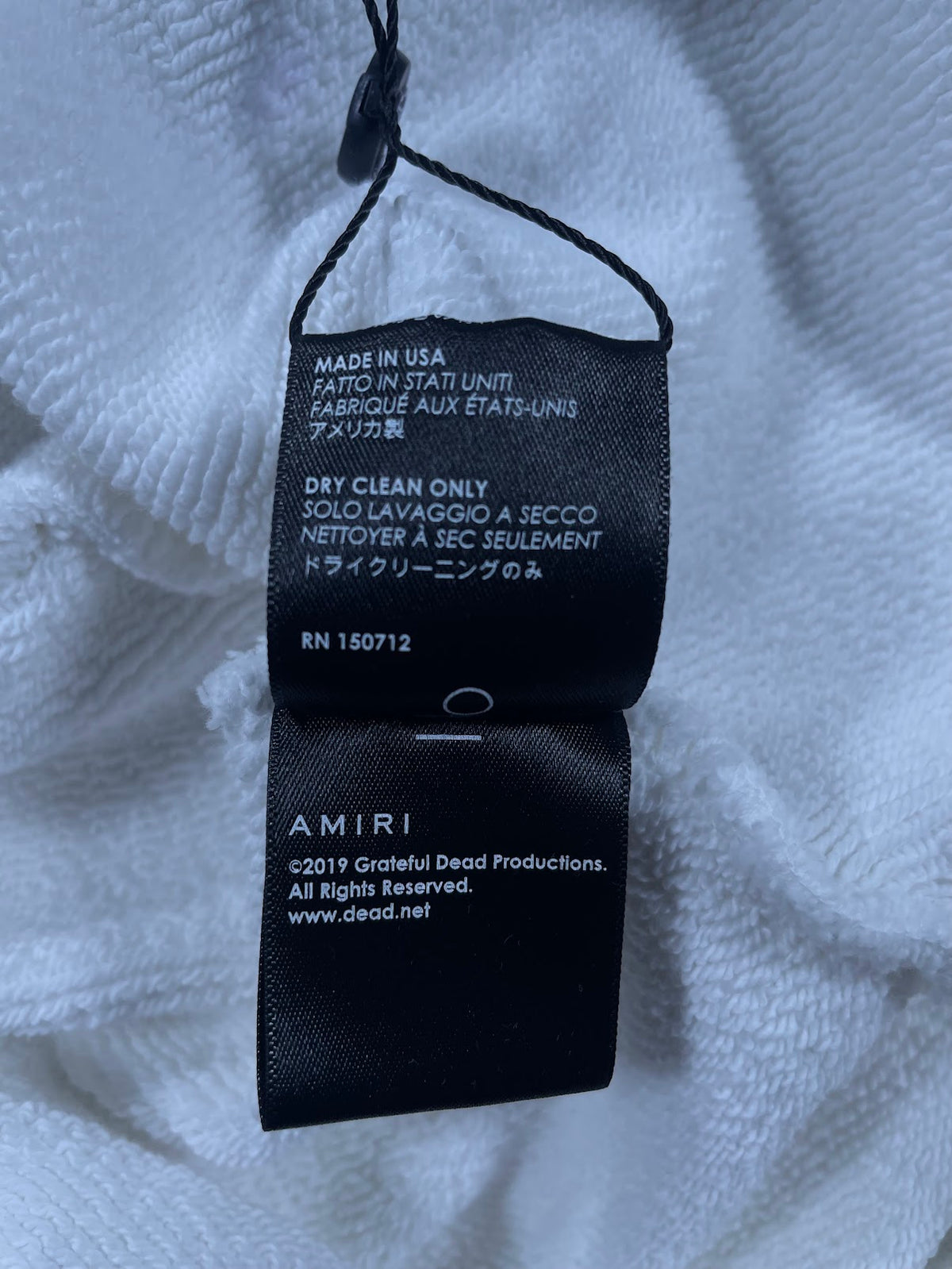 Amiri Grateful Dead Bones White Hoodie