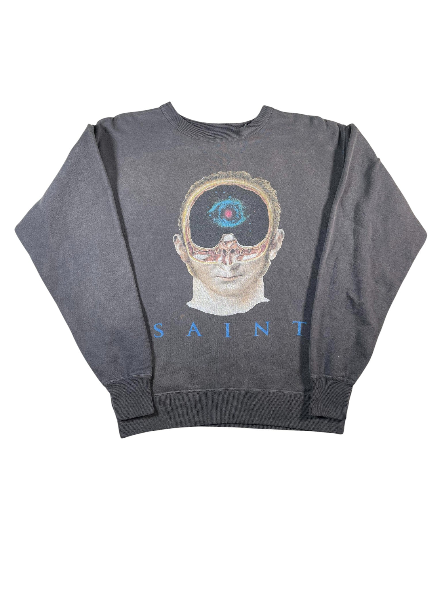 St Mx6 'Eye Future' Grey Crewneck