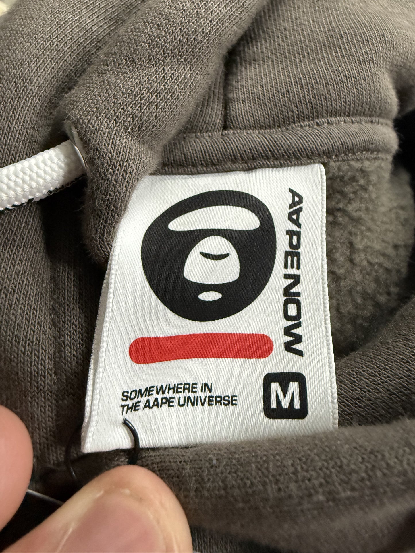 AApe Hoodie Taupe Used Medium