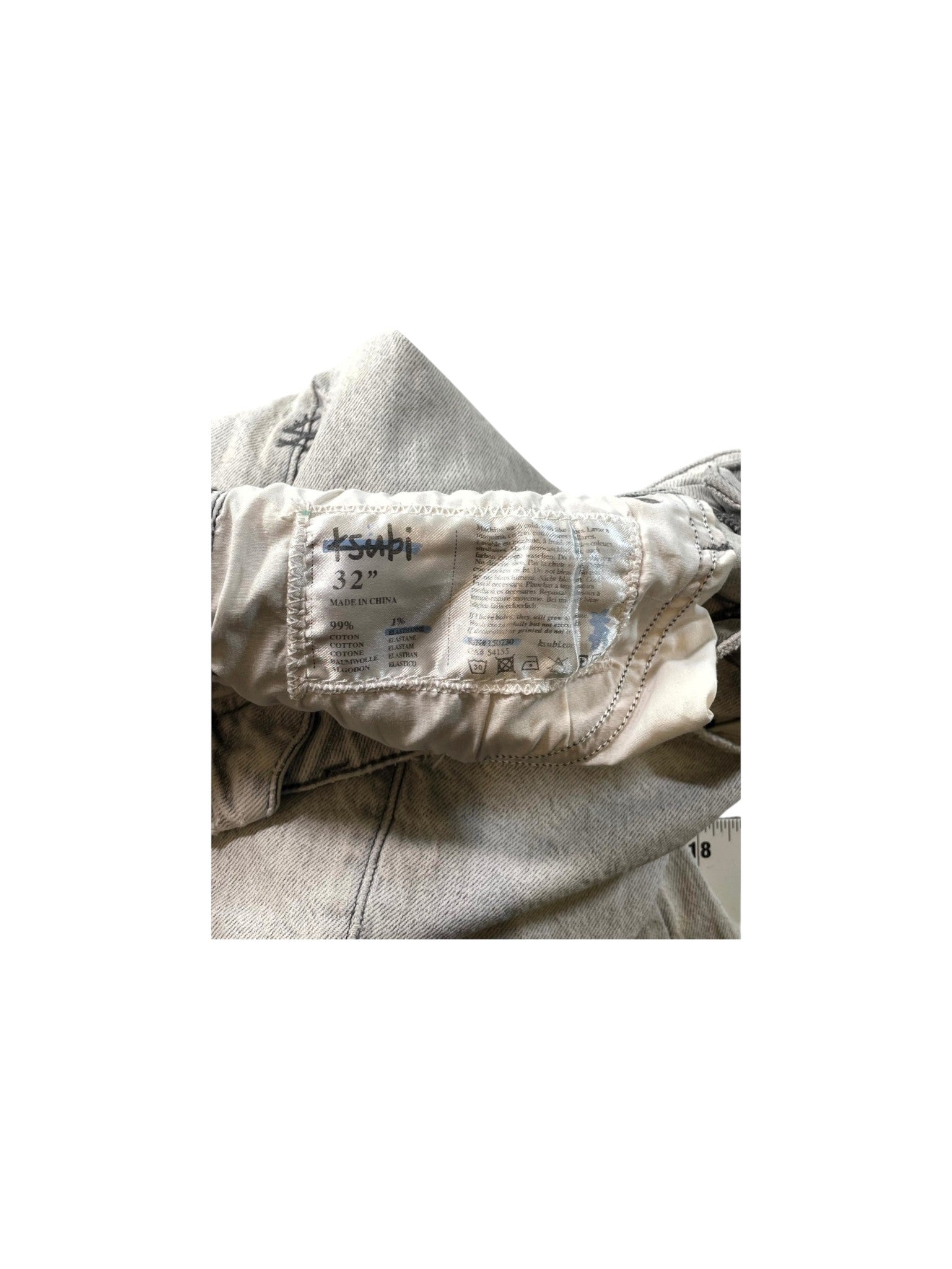Ksubi Ripped Grey Jeans