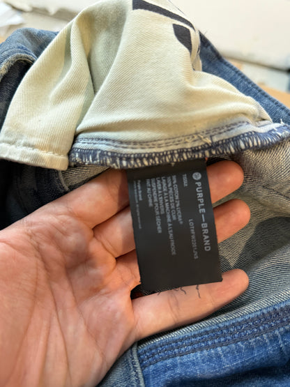 Purple Brand Blue Dye Light Wash Jeans