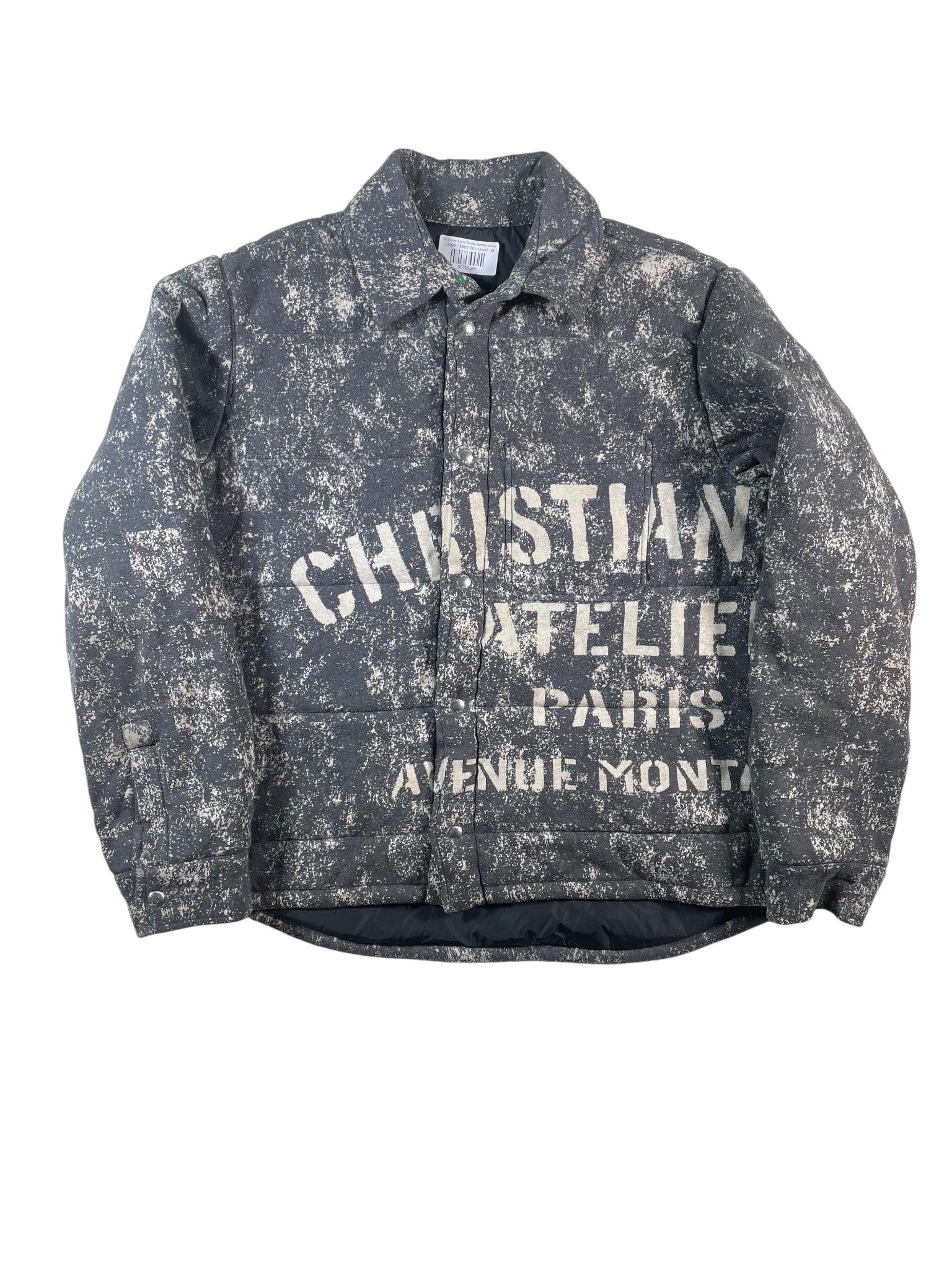 Dior 'Atelier Trucker' Grey Bomber Jacket