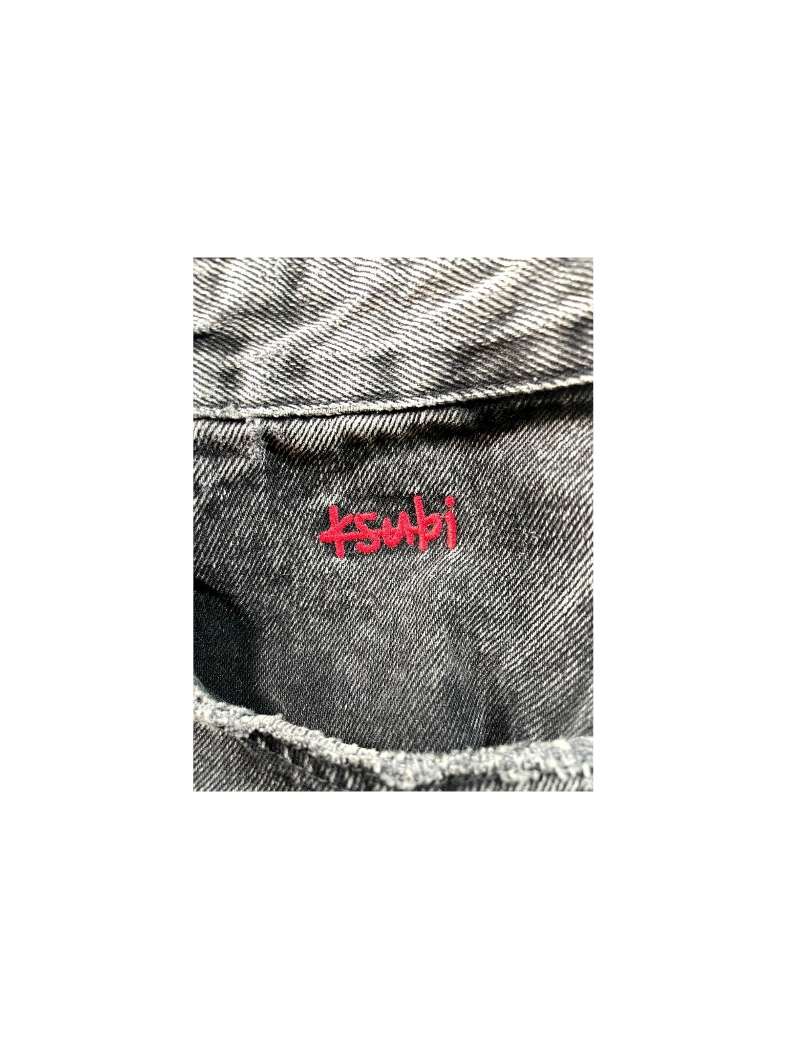 Ksubi "Baggy" Black Wash & Red Jeans