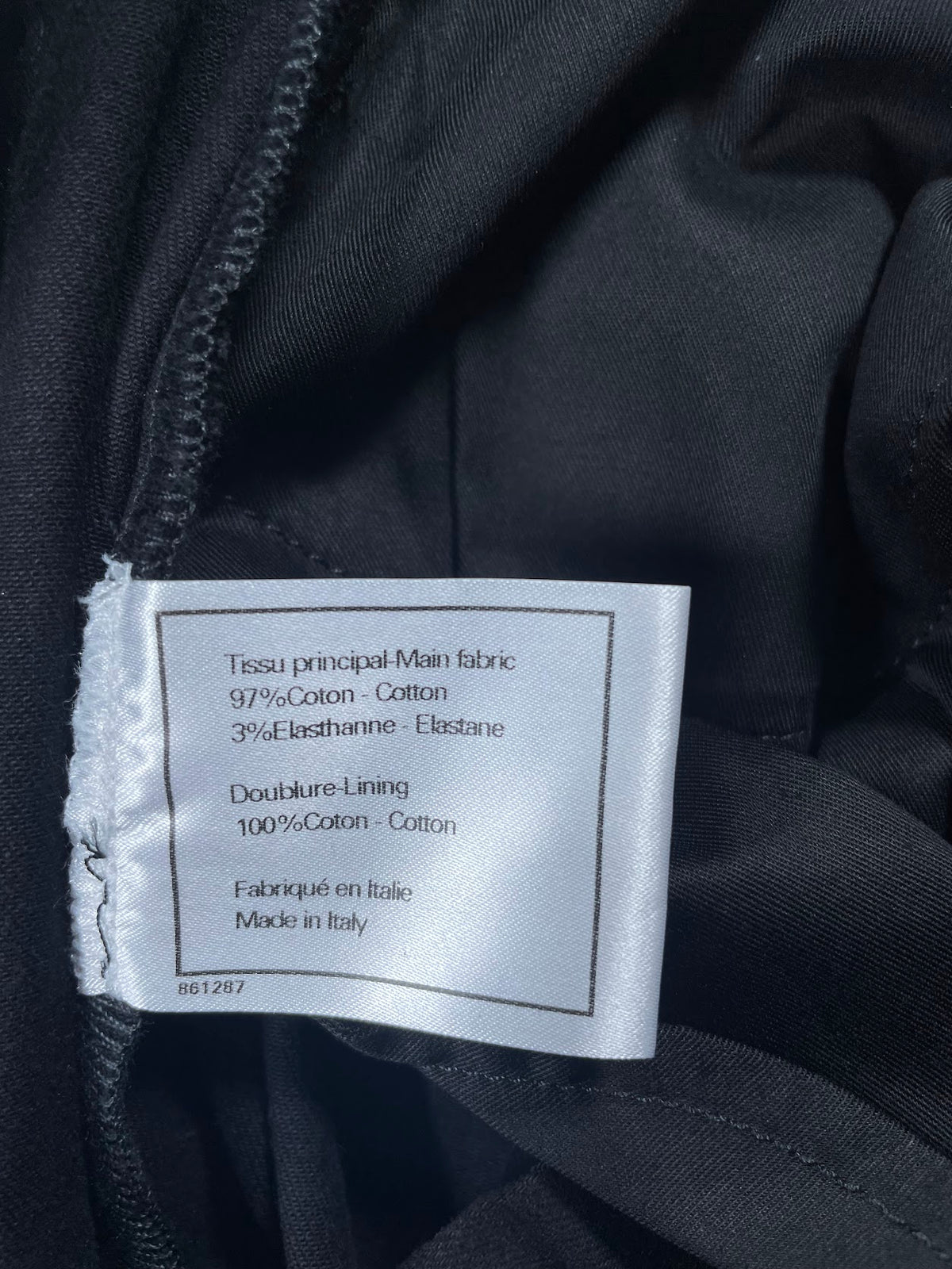 Chanel Uniform Black Jeans