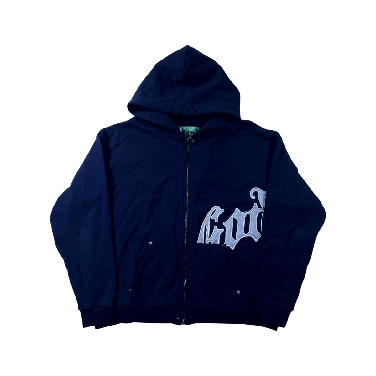 Godspeed Navy Silver Zip Up