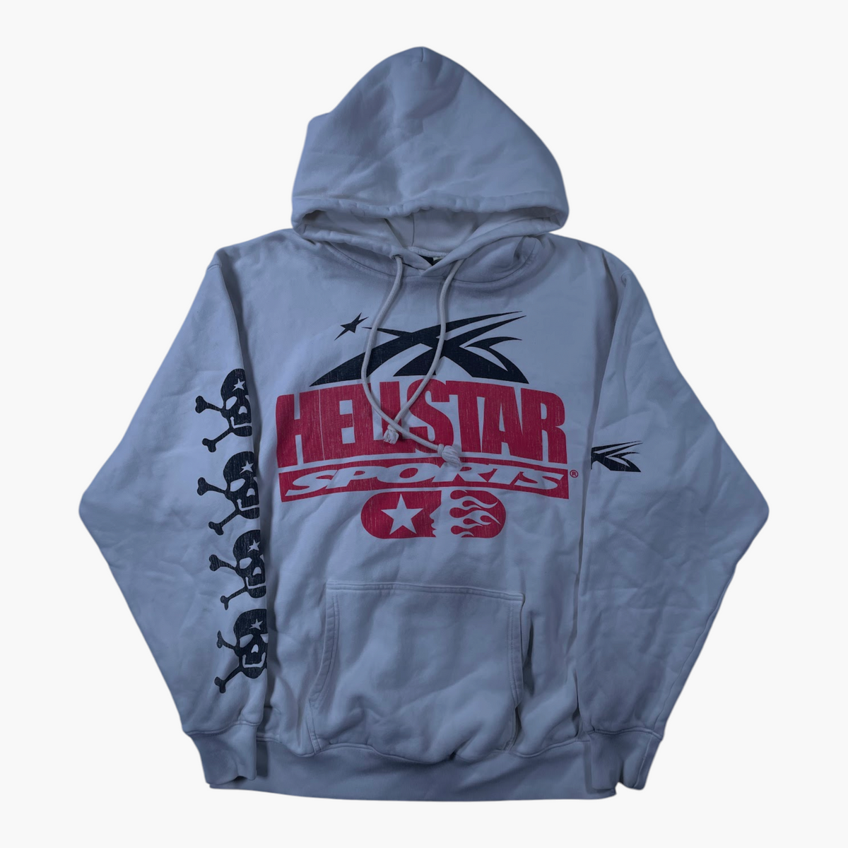 Hellstar Sport Logo Cream & Red Hoodie