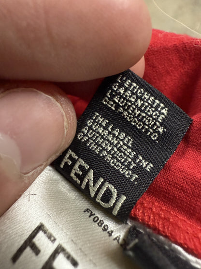 Fendi Tee Red Monster Eyes Used Small