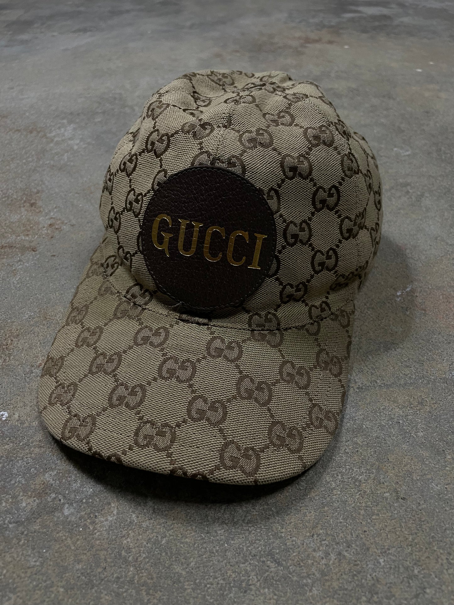 Gucci MonoGram Cap Brown Medium