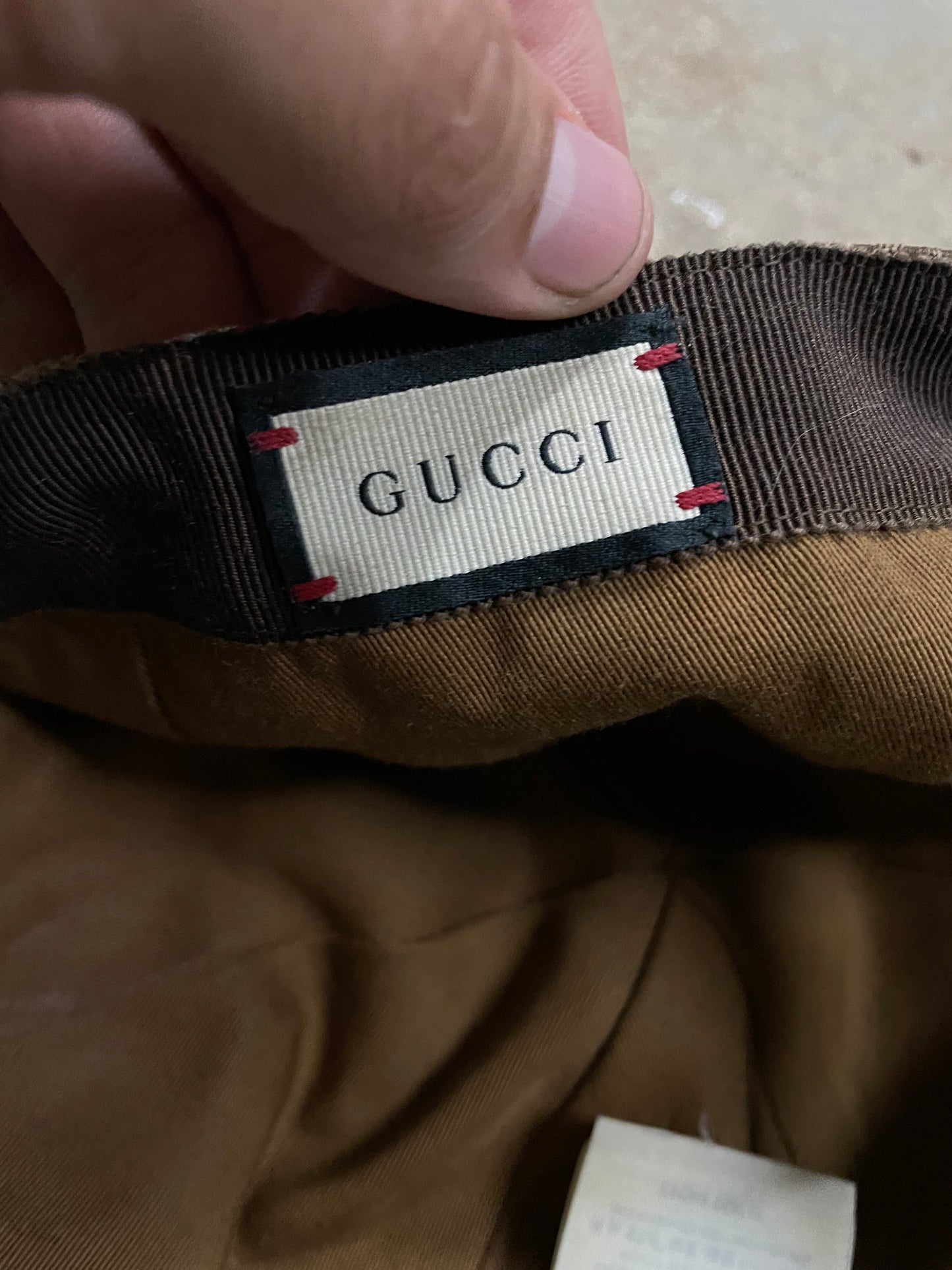 Gucci MonoGram Cap Brown Medium