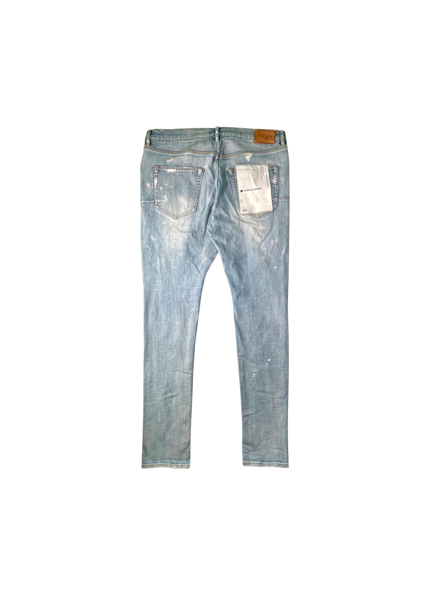 Purple Brand Splatter Light Wash & White Jeans