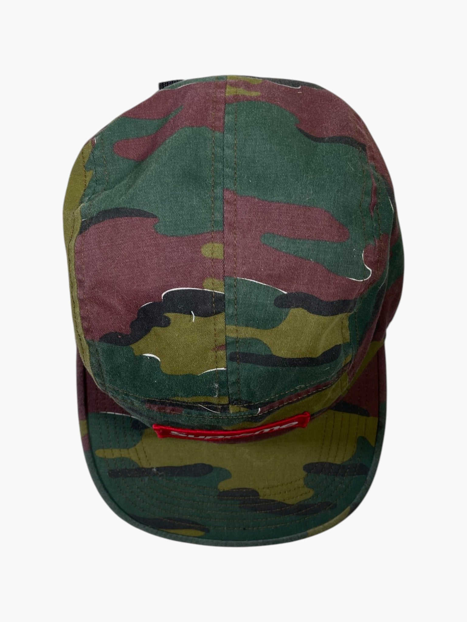 Supreme Red Camo Cap