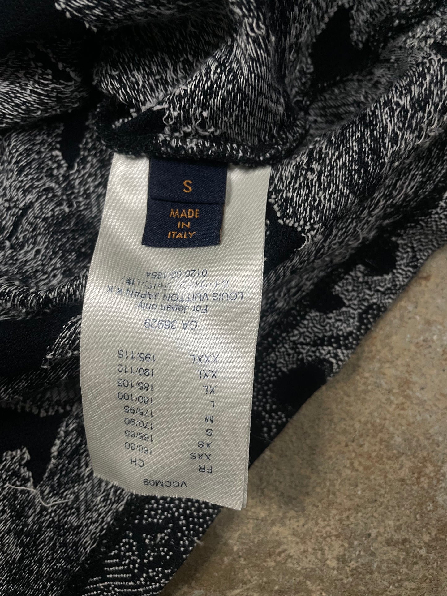 LV Monogram Camo Tee Navy Used Small