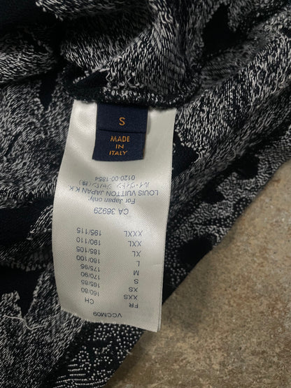 LV Monogram Camo Tee Navy Used Small