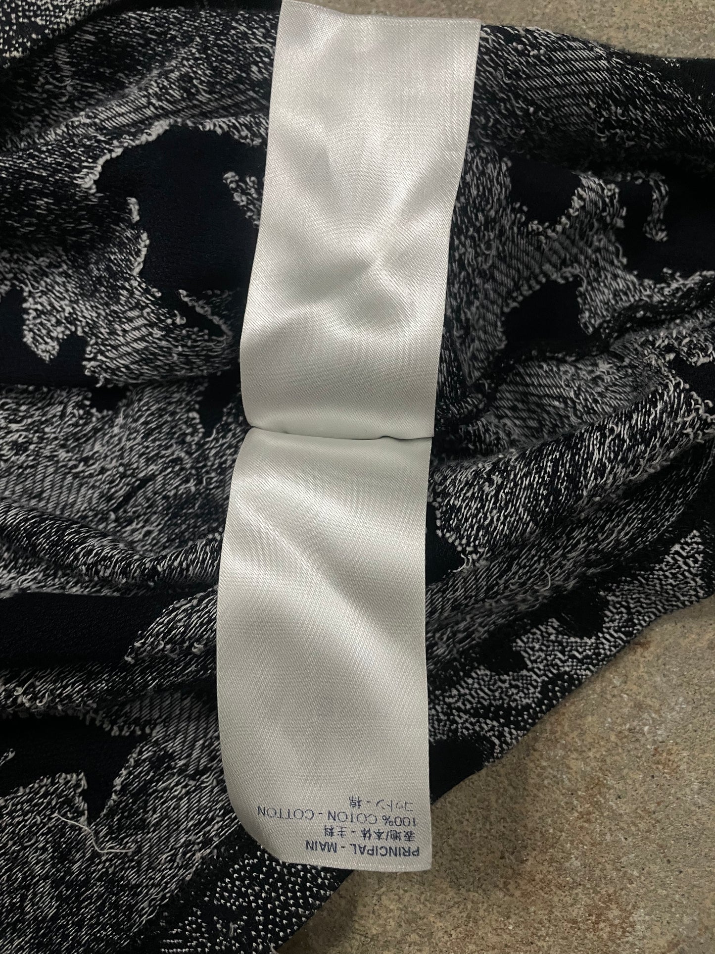 LV Monogram Camo Tee Navy Used Small