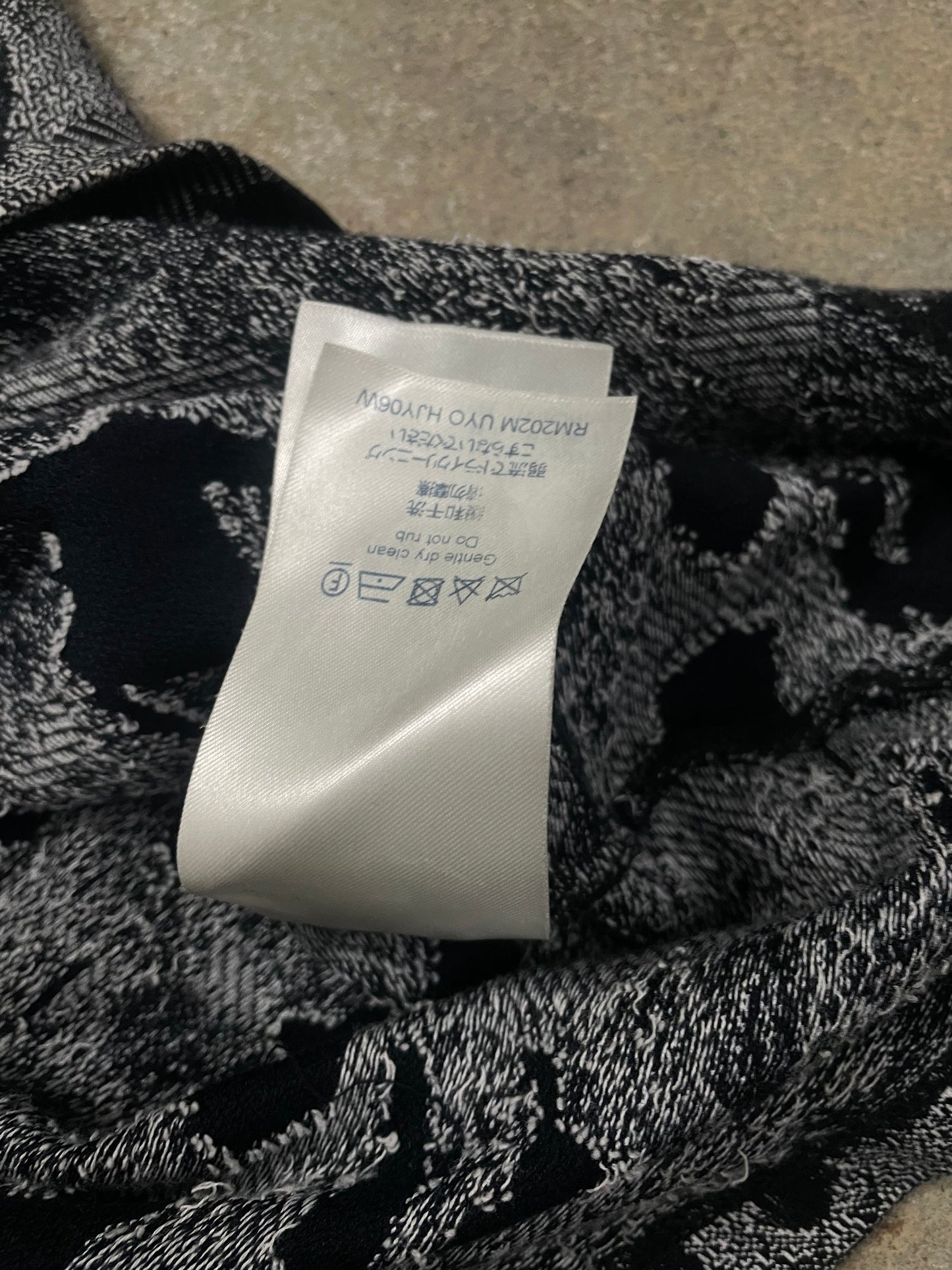 LV Monogram Camo Tee Navy Used Small