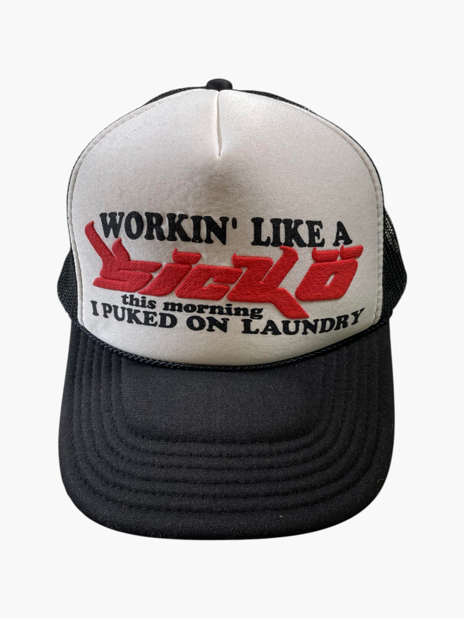 SICKO White & Red Trucker