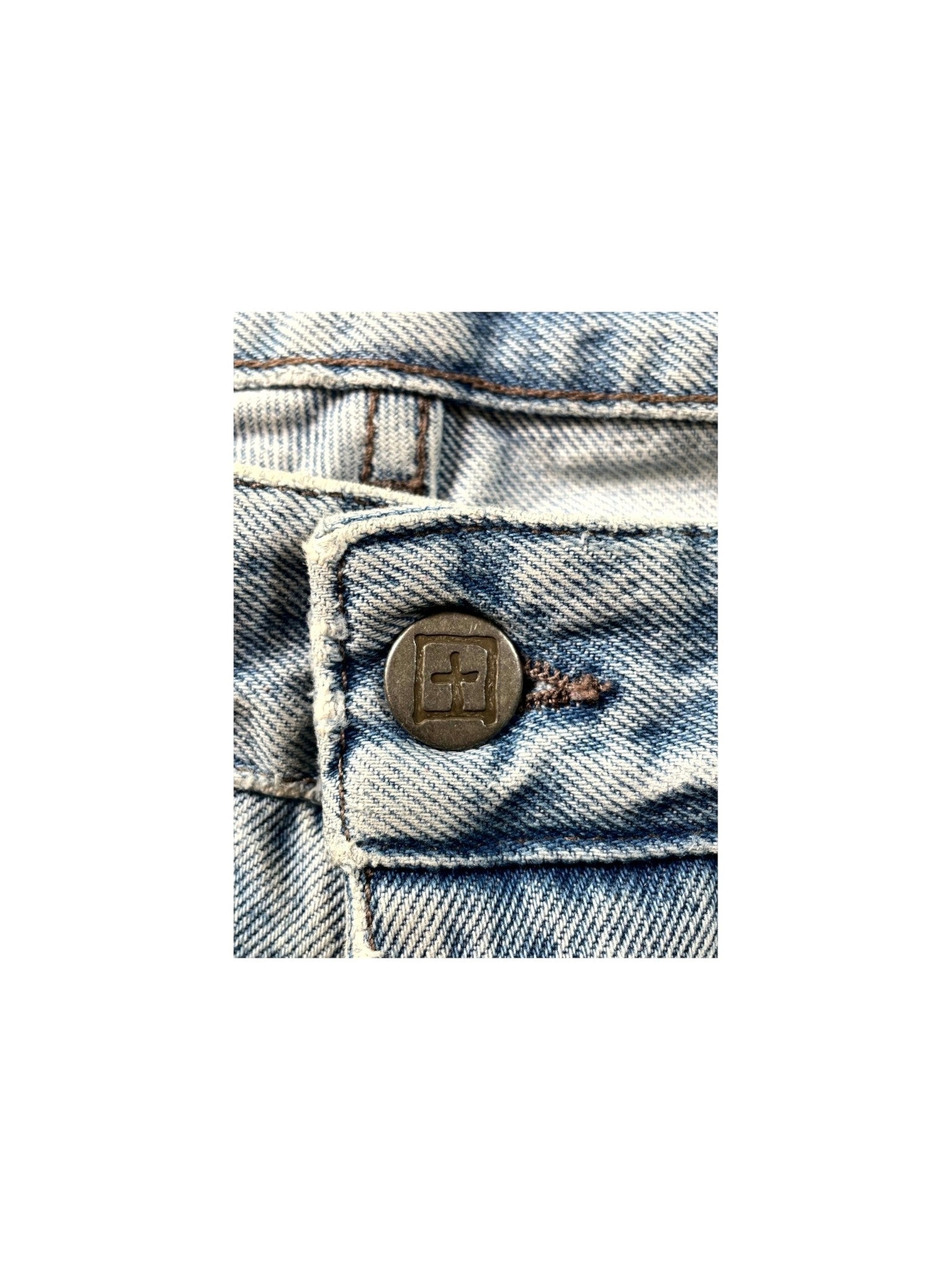 Ksubi Plaid Patchwork Light Wash Jeans
