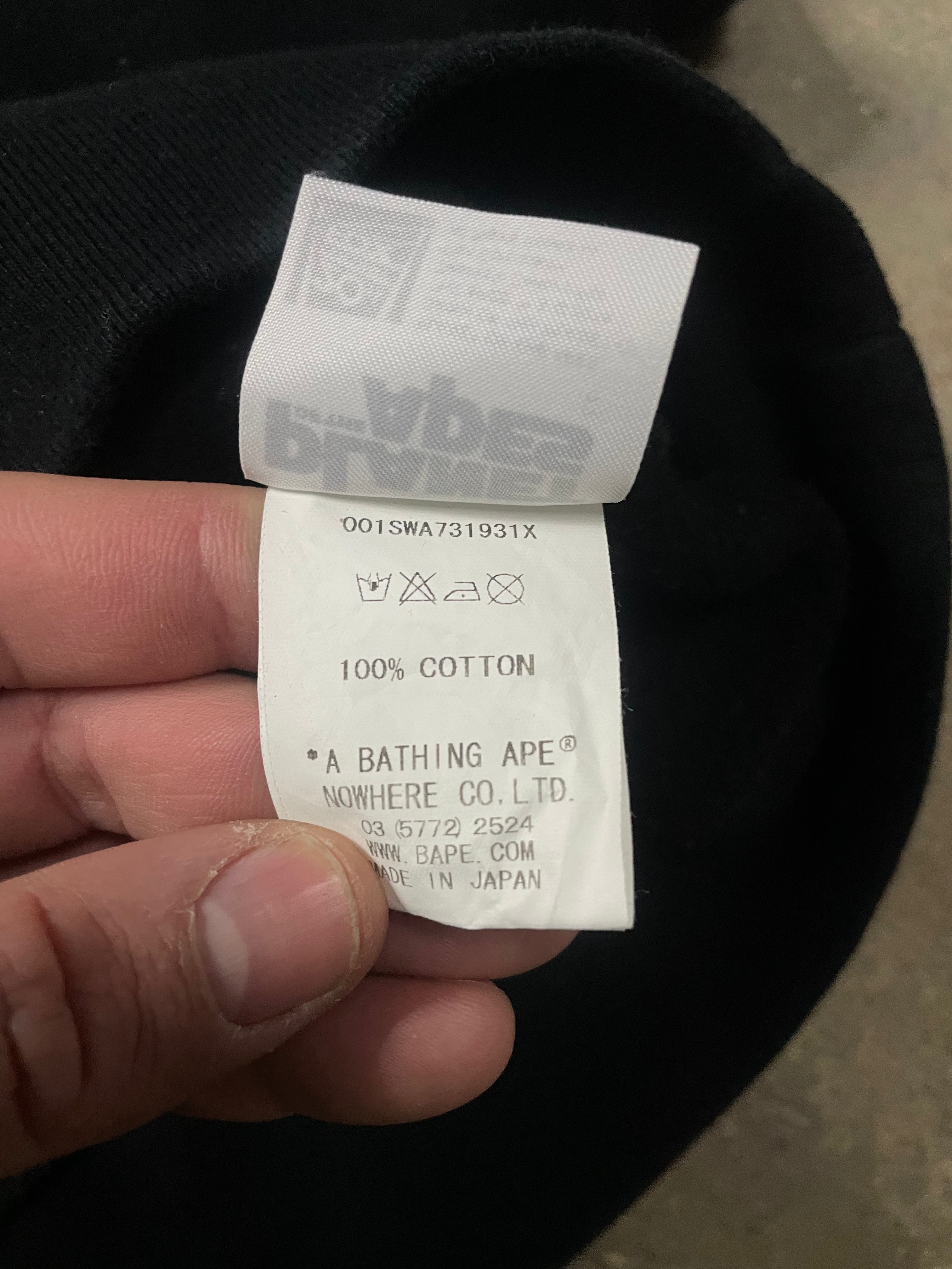 BAPE Planet of The Apes Crewneck Black Used Large